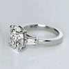 3.50 Ct Round Moissanite Solitaire Ring Bridal Wedding Gift for Women 18K Gold Plat 18K Gold Plated