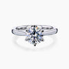 1 Ct Moissanite Solitaire Ring Minimalist Gift for Girlfriend Birthday 18K Gold Pla 18K Gold Plated