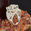 12.00 Ct Statement Moissanite Ring Anniversary Gift Elegant for Women 18K Gold Plat 18K Gold Plated