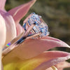 5.85 Ct Cushion Cut Moissanite Ring Gift for Her Anniversary Sparkle 18K Gold Plate 18K Gold Plated