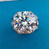 9.50 Ct Moissanite Solitaire Ring Shine & Luster Gift for Her Birthday 18K Gold Pla 18K Gold Plated