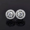 3.60 Ct Gorgeous Certified White Moissanite Solitaire Studs In 18K Gold Plated Verm 18K Gold Plated