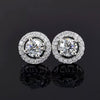 3.60 Ct Gorgeous Certified White Moissanite Solitaire Studs In 18K Gold Plated Verm 18K Gold Plated