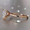 4.00 Ct Heart Cut White Moissanite Ring Romantic Gift for Her 18K Gold Plated Verme 18K Gold Plated