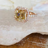 5.00 Ct Champagne Treated Moissanite Ring in – Certified Beauty 18K Gold Plated Ver 18K Gold Plated