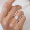 2.50 Ct Off White Treated Moissanite Ring in – Sparkle & Luster 18K Gold Plated Ver 18K Gold Plated