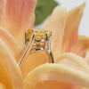 4.00 Ct Champagne Treated Moissanite Ring in – Certified Beauty 18K Gold Plated Ver 18K Gold Plated