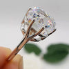 4.50 Ct Radiant Cut White Treated Moissanite Solitaire Ring in WOW 18K Gold Plated 18K Gold Plated
