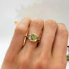 4.00 Ct Champagne Treated Moissanite Ring in – Certified Beauty 18K Gold Plated Ver 18K Gold Plated