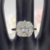 RARE 24.30 Ct Radiant Cut Off White Treated Moissanite Ring in Cert 18K Gold Plated