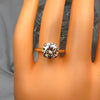 3.45 Ct Champagne Treated Moissanite Solitaire Ring in Certified 18K Gold Plated Ve 18K Gold Plated