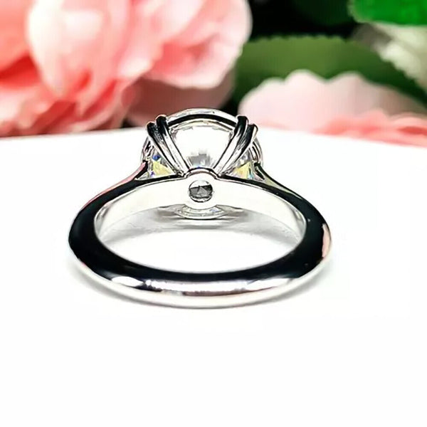 2.50 Ct Off White Moissanite Solitaire Ring in – Elegant & Rare 18K Gold Plated Ver 18K Gold Plated