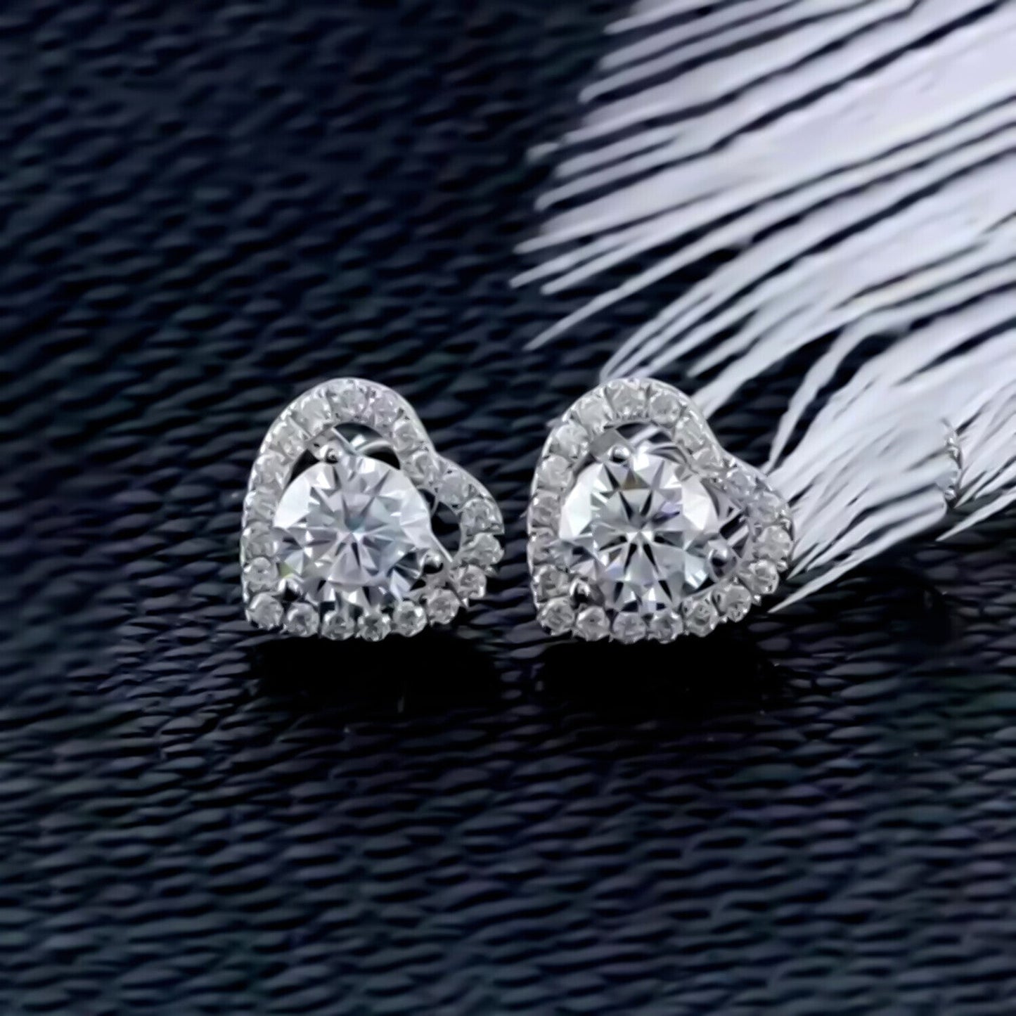 5.30 ct DEW Round White Moissanite Stud Earrings Gold Vermeil – July Festive Offer