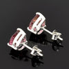 2.80Ct Certified Pear Shape Studs Moissanite White Gold Finish Great Shine & Luster 18K Gold Plated