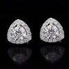 2.80 Ct Certified Treated White Moissanite Solitaire Studs Great Shine 18K Gold Pla 18K Gold Plated