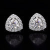 2.80 Ct Certified Treated White Moissanite Solitaire Studs Great Shine 18K Gold Pla 18K Gold Plated