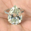 6.25 Ct Off White Moissanite Solitaire Ring in Certified Shine 18K Gold Plated Verm 18K Gold Plated