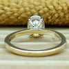 3.20 Ct Oval Cut Off White Moissanite Ring Certified Fine Jewellery 18K Gold Plated V 18K Gold Plated