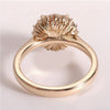 2.55 Ct Certified Round Cut F VS1 CVD White Moissanite Ring In 18K Gold Plated Verm 18K Gold Plated