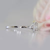 Certified 3.25 Ct Round Cut White Moissanite Solitaire Statement Ring 18K Gold Plat 18K Gold Plated