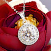 4.50 Ct Certified F VS1 White Moissanite Pendant in Gold Vermeil Labor Day Gift - View 3 - GEMHUB