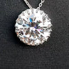 16 Ct Certified F VS1 Moissanite Pendant in Gold Vermeil –Jewellery for Women - View 4 - GEMHUB