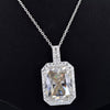 14.50 Ct F VS1 Moissanite Pendant in Gold Vermeil – Special Anniversary Jewellery - GEMHUB