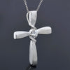 1.80 Ct F VS1 White Moissanite Cross Pendant in – Religious Gift Idea 18K Gold Plat 18K Gold Plated