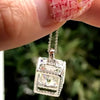 7.30 Ct White Moissanite Pendant in Gold Vermeil – Perfect Birthday Surprise - GEMHUB