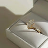 2.00 Ct Oval White Moissanite Solitaire Ring – Elegant Jewellery for Her Birthday 18K 18K Gold Plated