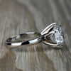 7.50 Ct Certified White Moissanite Solitaire Ring in – Gift for Wife 18K Gold Plate 18K Gold Plated