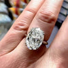 6.50 Ct Certified White Moissanite Solitaire Ring – Elegant Fall Gift for Her 18K G 18K Gold Plated