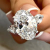 5.90 Ct Certified White Moissanite Solitaire Ring – Anniversary Gift for Women 18K 18K Gold Plated