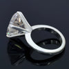 9.75 Ct Certified White Moissanite Solitaire Ring – Romantic Gift for Spouse 18K Go 18K Gold Plated