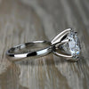 7.50 Ct White Moissanite Ring in – Elegant Jewellery for Mom's Gift 18K Gold Plated V 18K Gold Plated