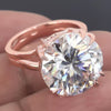 6.00 Ct Certified White Moissanite Ring in – Labor Day Jewellery Gift 18K Gold Plated