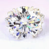 18.85 Ct Certified White Moissanite Solitaire Ring – Glamorous Bridal Jewellery 18K G 18K Gold Plated