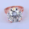 6.00 Ct Certified White Moissanite Ring in – Labor Day Jewellery Gift 18K Gold Plated