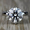 7.50 Ct White Moissanite Ring in – Elegant Jewellery for Mom's Gift 18K Gold Plated V 18K Gold Plated