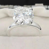 5.05 Ct Certified Round White Moissanite Solitaire Ring in – Gift 18K Gold Plated V 18K Gold Plated