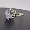 7.25 Ct Heart Cut White Moissanite Solitaire Ring in – Romantic Gift 18K Gold Plate 18K Gold Plated