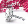 25.50 Ct Certified White Moissanite Solitaire Ring in – Gift for Dad 18K Gold Plate 18K Gold Plated