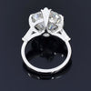 3.00 Ct Certified White Moissanite Solitaire Ring – Elegant Jewellery in 18K Gold Pla 18K Gold Plated