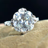 3.00 Ct Certified White Moissanite Solitaire Ring – Elegant Jewellery in 18K Gold Pla 18K Gold Plated