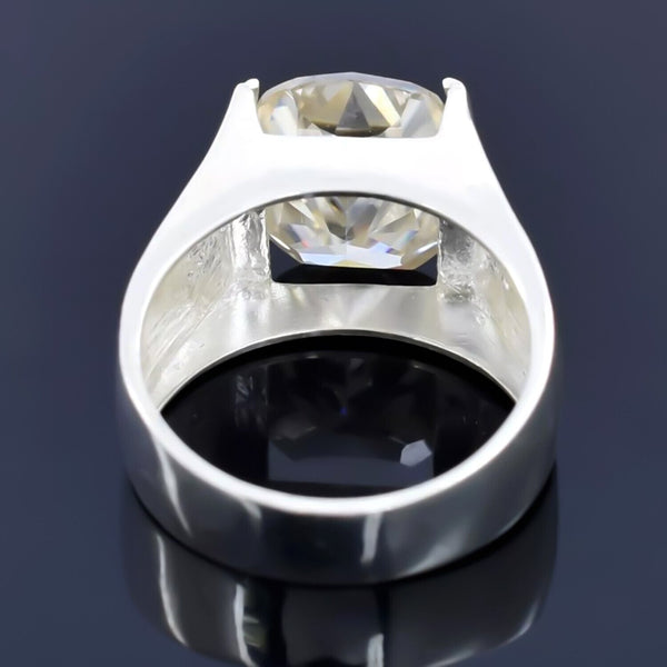 3.50 Ct Certified White Moissanite Ring in – Christmas Gift for Her 18K Gold Plated
