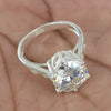 3.65 Ct Certified White Moissanite Ring in – Christmas Gift Jewellery 18K Gold Plated