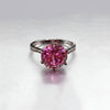1.50 Ct Certified Pink Moissanite Ring – Engagement Jewellery in 18K Gold Plated Verm 18K Gold Plated