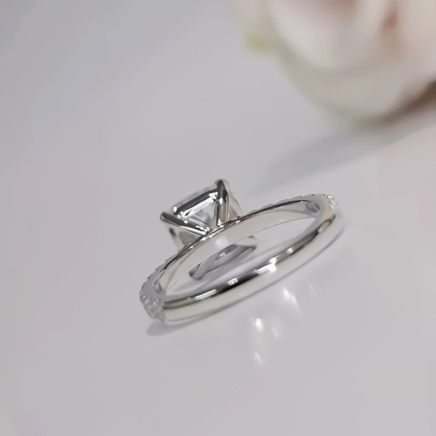 2.50 Ct Certified White Moissanite Ring – Elegant Women’s Jewellery in 18K Gold Plate 18K Gold Plated