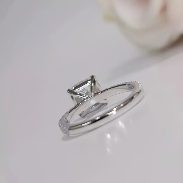 2.50 Ct Certified White Moissanite Ring – Elegant Women’s Jewellery in 18K Gold Plate 18K Gold Plated