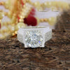 4.90 Ct Certified White Moissanite Ring – Wedding Jewellery in 18K Gold Plated Vermei 18K Gold Plated
